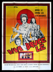 French movie poster for BRUCE AND THE SHAOLIN BRONZEMEN; version A <br>(displaying a publicity shot from Chiang Hung's TOUGH GUY)