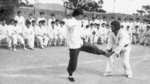 behind the scenes of ENTER THE DRAGON:
Yuen Wah as a backflip stand-in for Bruce Lee