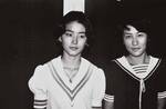 Brigitte Lin and Chang Li-yen, on the set of 