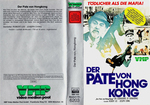 German VHS release (VMP); sleeve <br> (displaying mistaken stills from Ng See-Yuen's LITTLE GODFATHER FROM HONG KONG, surely due to a confusion with the US title of THE MANDARIN; it was just released on VHS in Germany, based on some foreign source, and never shown in German cinemas.)