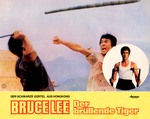  German lobby card (the circular Bruce Lee eye-catcher, a still from THE WAY OF THE DRAGON, was probably borrowed from the Italian lobby card design for the movie)