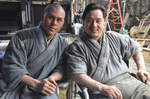 on the set of SHAOLIN
