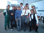 Jackie Chan Stunt Team behind the scenes on Around The World In 80 Days<p>
<br>
(front L-R) Joe Eigo + Paul Andreovski + Nicky Li Chung-chi + Jackie Chan + Ken Lo Wai-kwong<p>
<br>
(back L-R) Lee In-seop + Han Guan-hua + Park Hyeon-jin + Wu Gang<p>