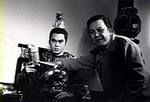 Behind the Scenes: Director Chang Cheh gives direction to Yau Lung