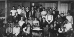 On the set of FIST OF FURY: a birthday celebration with
cast and staff for Bruce Lee, becoming 32 years old on November 27th 1972.
(Please also have a look into the 