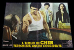 Italian lobby card (fotobusta);
left to right: Bruce Lee, Wei Ping-Ao, Nora Miao