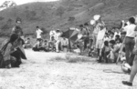 On the set of THE BLOOD BROTHERS 
while shooting the death scene of Chen Kuan-Tai:
Feng Ko-An, sitting left from Chen Kuan-Tai on the ground, most probably did some stunts for the movie, maybe here the one with the ducking horse rider coming by
and hitting Chen with a sword.