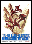 Italian movie poster for Chien Lung's STRUGGLE KARATE <br> (displaying painted image motifs from THE ESCAPER)