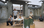 On the set of THE SAVAGE FIVE: Chang Cheh directing in December 1973