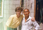 Toby Russell and Casanova Wong on the set of PROJECT A;
Casanova Wong had just finished NORTH SHAOLIN VS. SOUTH SHAOLIN at the time.