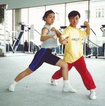 Behind the scenes training<p>
Tamara Guo + Won Jin