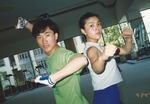 Behind the scenes training 24-Apr-1992<p>
Won Jin + Tamara Guo